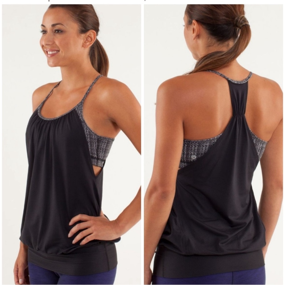 142. Lululemon No Limits Tank Ziggy Blue